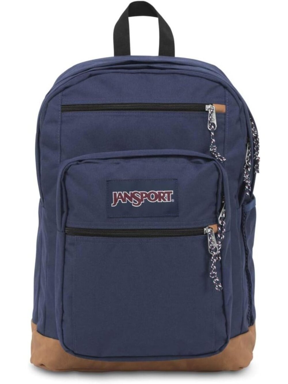 Large Navy Backpack with 15" Laptop Sleeve, Ergonomic Straps & 2 Compartments